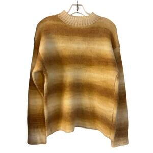 ACNE STUDIOS Ombre Stripe Mohair Wool Sweater Yellow NWOT Size XXS Fits S/M